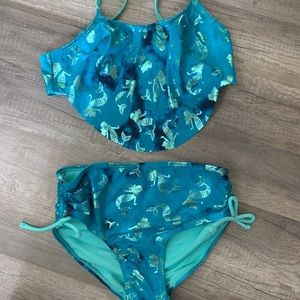 Justice 2 piece swimsuit 12
